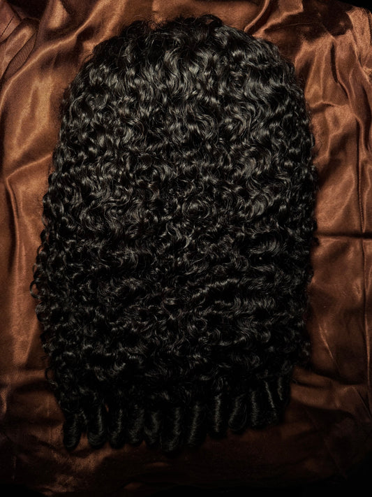 Burmese Curly Half Wig
