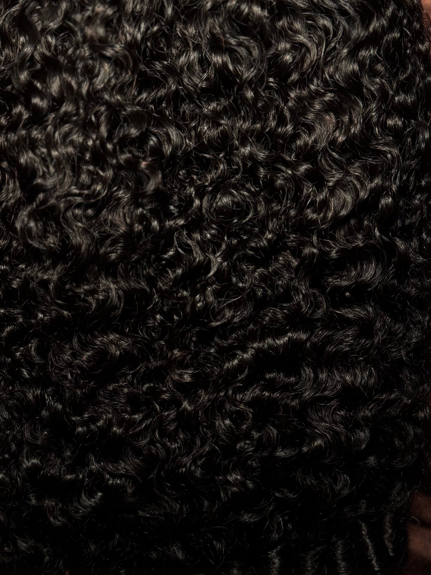 Burmese Curly Half Wig