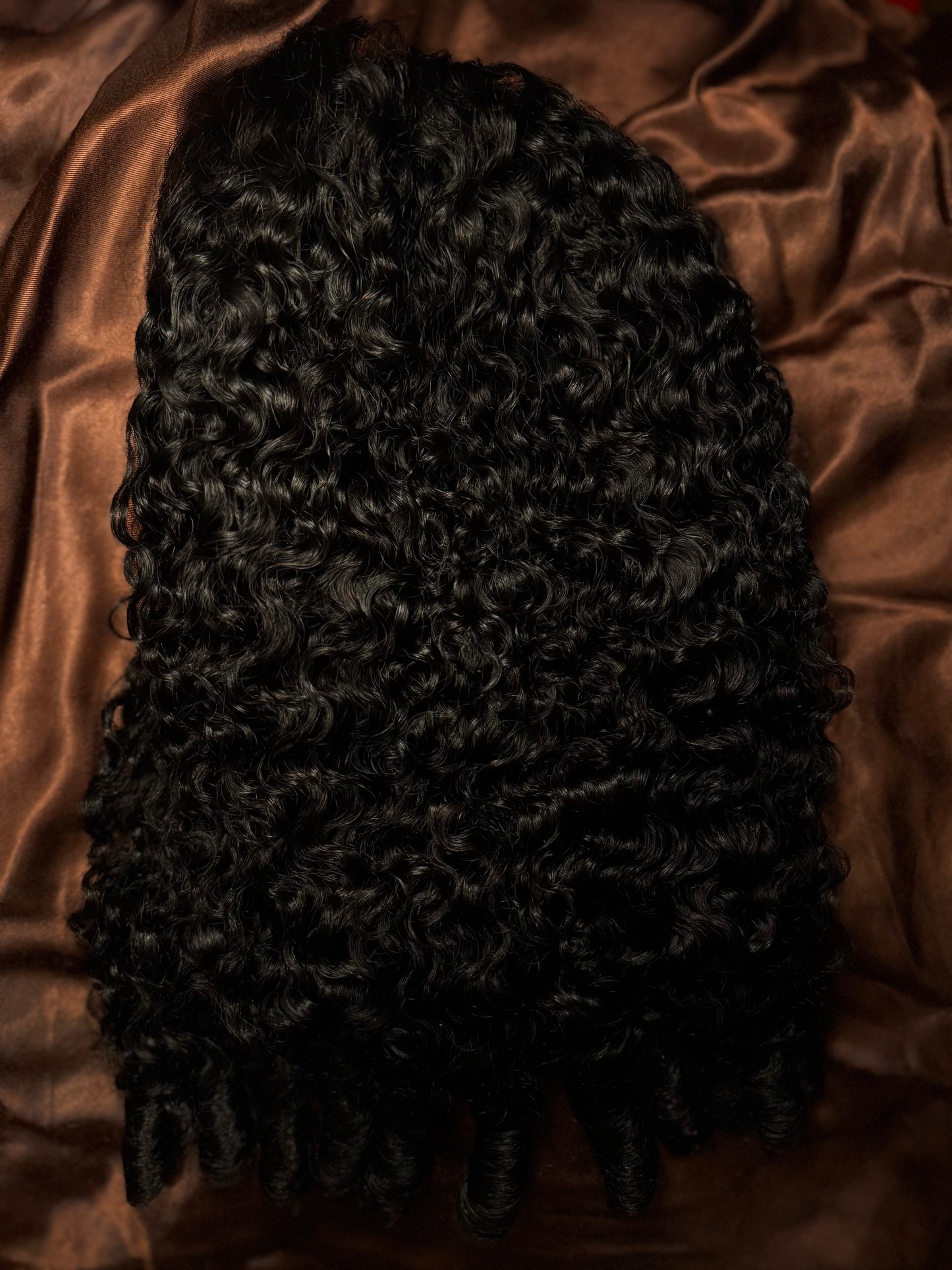 Burmese Curly Half Wig