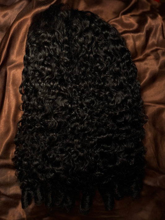 Burmese Curly Half Wig